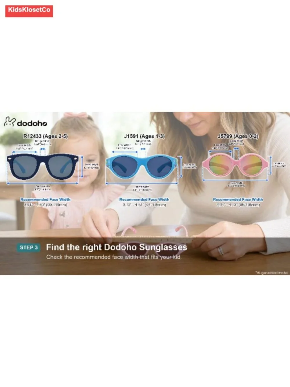 Polarized Baby Toddler Sunglasses UV400 Adjustable Strap Flexible TPEE Frame